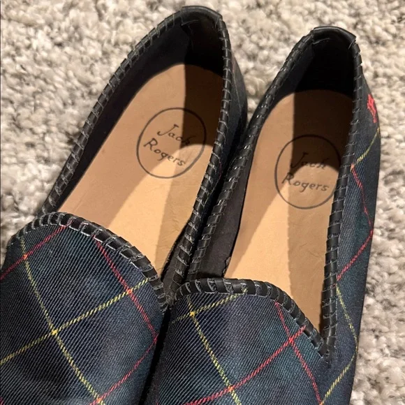 Carlton Jack Rogers Men's Plaid Loafers - Blue, Red, Yellow - Picture 2 of 6